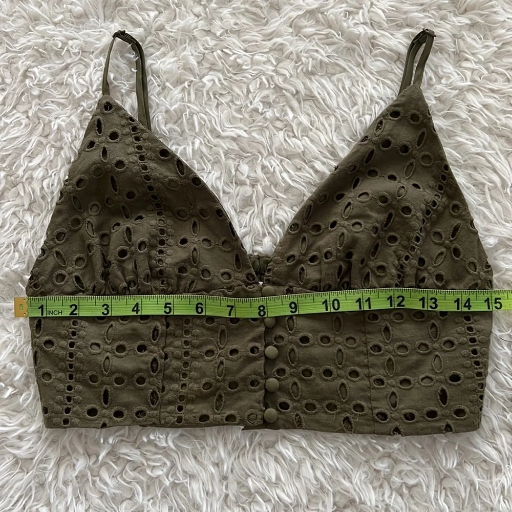 bar lll Green Crop Top